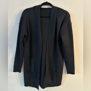 SHEIN Black Open Front Cardigan